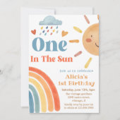 Sunshine Boho One in de zon 1e verjaardag Kaart (Voorkant)