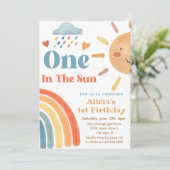 Sunshine Boho One in de zon 1e verjaardag Kaart (Staand voorkant)