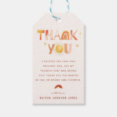 Sunshine Boho Rainbow | Dank u wel Cadeaulabel (Voorkant)