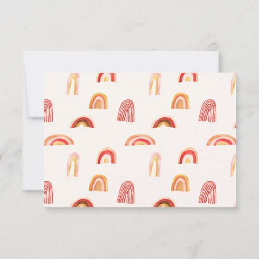 Sunshine Boho Rainbow | Foto bedankt (Achterkant)