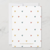 Sunshine Boho Sun Gender-Neutral Baby Bingo Card Notitiekaartje (Achterkant)