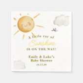 Sunshine Boho Sun Gender-Neutral Baby Shower Servet (Voorkant)