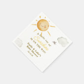 Sunshine Boho Sun Gender-Neutral Baby Shower Servet (Hoek)