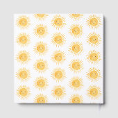 Sunshine Boho Sun Genderneutraal Baby shower Gastenboek (Achterkant)