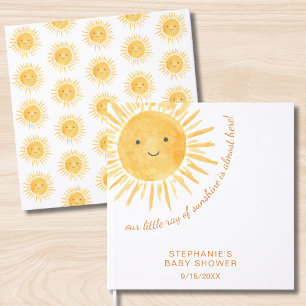 Sunshine Boho Sun Genderneutraal Baby shower Gastenboek