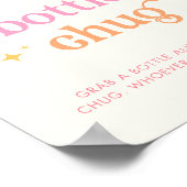 Sunshine Bottle Chug Baby shower Game Sign Poster (Hoek)