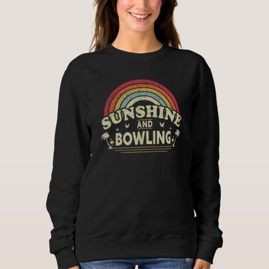 Sunshine, Bowling Shirt voor mannen of vrouwen. Re (Voorkant)