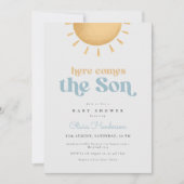Sunshine Boy Baby shower Uitnodiging (Voorkant)