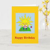 Sunshine Boy Kaart (Gele Bloem)