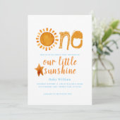 Sunshine Boys 1e verjaardag Kaart (Staand voorkant)