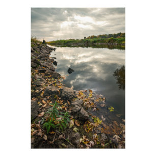 Sunshine Breach Over The Pond Foto Afdruk
