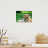 Sunshine Breeze Happy Cat Haiku Poster (Keuken)