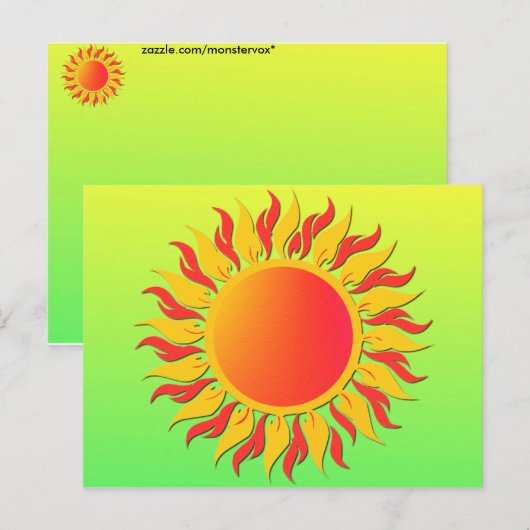 Sunshine Briefkaart (Voorkant / Achterkant)