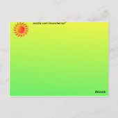 Sunshine Briefkaart (Achterkant)