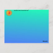 Sunshine Briefkaart (Achterkant)