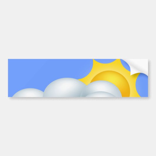 Sunshine Bumpersticker (Voorkant)