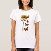 Sunshine Butterfly Summer Vibes T-shirt (Voorkant)