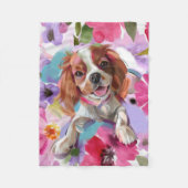'Sunshine' Caavalier fleece blanket SMALL Deken (Voorkant)