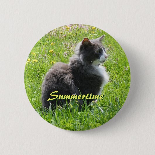 Sunshine Cat Button (Voorkant)