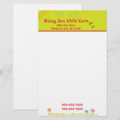 Sunshine Child Care Briefpapier (Voorkant / Achterkant)