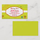 Sunshine Child Care Visitekaartje (Voorkant / Achterkant)