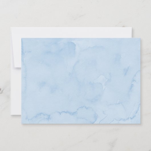 Sunshine Clouds Blue Birthday Hartelijk dank Bedankkaart (Achterkant)