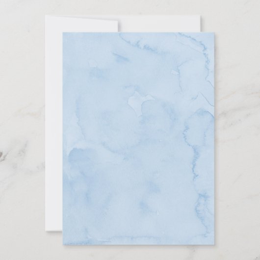 Sunshine Clouds Blue Boy First Birthday Kaart (Achterkant)