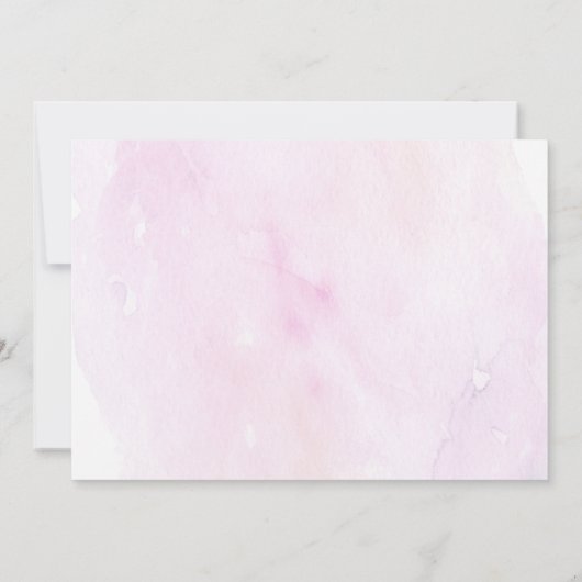 Sunshine Clouds Pink Birthday Hartelijk dank Kaart (Achterkant)