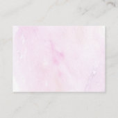 Sunshine Clouds roze Baby shower Book Request Informatiekaartje (Achterkant)