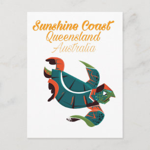 Sunshine Coast Queensland Australia Travel poster Briefkaart