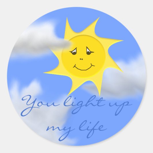 Sunshine Collectie Ronde Sticker (Voorkant)