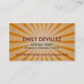 Sunshine  Company Visitekaartje (Achterkant)