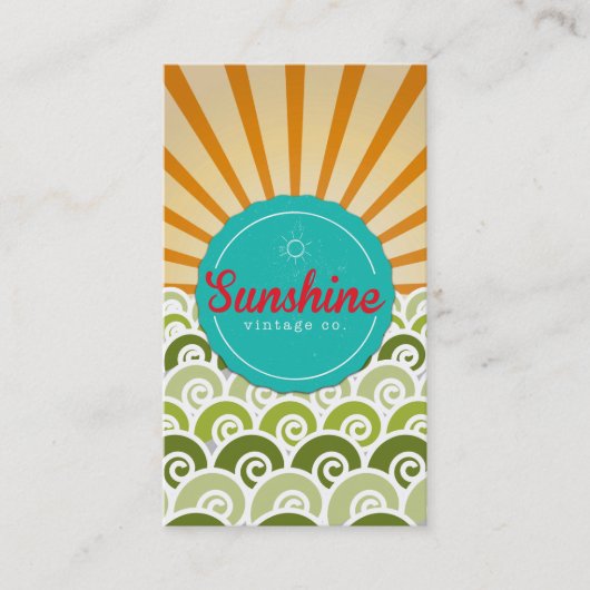 Sunshine  Company Visitekaartje (Voorkant)