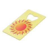 Sunshine Creditkaart Flessenopener (Achterkant Gekanteld)