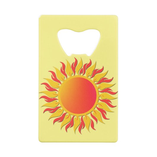 Sunshine Creditkaart Flessenopener (Achterkant)