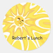 Sunshine Custom Lunch Bag Sticker (Voorkant)