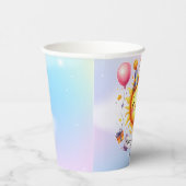 Sunshine Custom Naam Happy Birthday Papieren Bekers (Rechts)