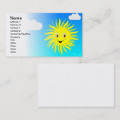 Sunshine Custom Visitekaartje (Voorkant / Achterkant)