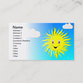 Sunshine Custom Visitekaartje