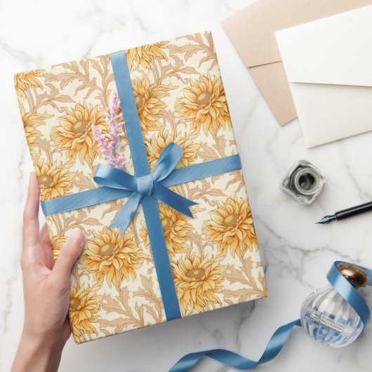 Sunshine Daisies - Heldergeel bloemontwerp Cadeaupapier (Geschenken)