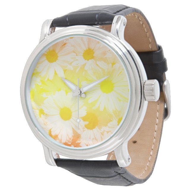 Sunshine Daisies Watch Horloge (Gekanteld)