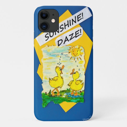 "Sunshine Daze" iPhone 11-cel Hoesje (Achterkant)