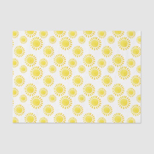 Sunshine (Design 19 Yellow/Oranje reeks) Tissuepapier (Voorkant)