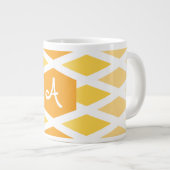 Sunshine Diamond Ombre Monogram Grote Koffiekop (Voorkant rechts)