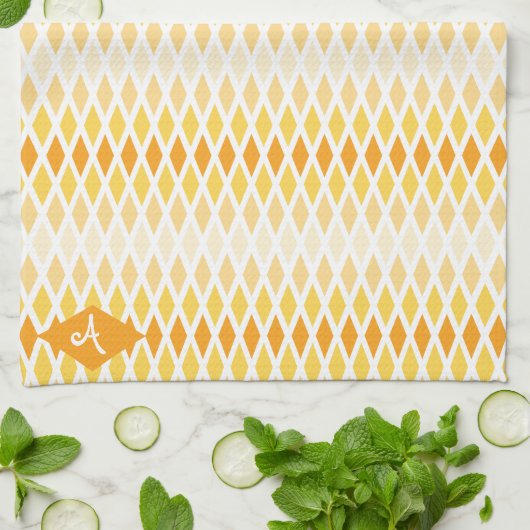 Sunshine Diamond Ombre Monogram Theedoek (Gevouwen)