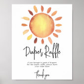 Sunshine Diaper Raffle game Poster (Voorkant)