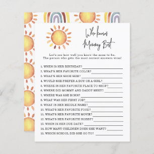 Sunshine die mama het beste kent