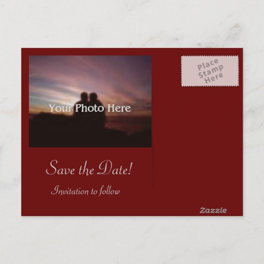 Sunshine Dream Save the Date Briefkaart (Achterkant)