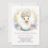 Sunshine & Duckling Dreams: Meisje Baby shower Kaart (Voorkant)