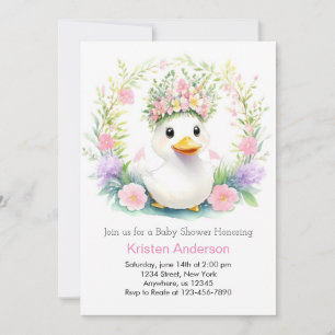 Sunshine & Duckling Dreams: Meisje Baby shower Kaart